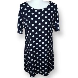 I LOVE PARIS NAVY & WHITE DRESS SZ. S EUC